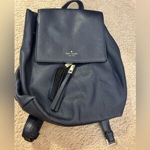 Kate Spade navy blue backpack